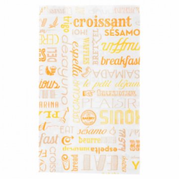 SACCHETTI CROISSANT 'PAROLE' 12+5x22 CM PZ 500